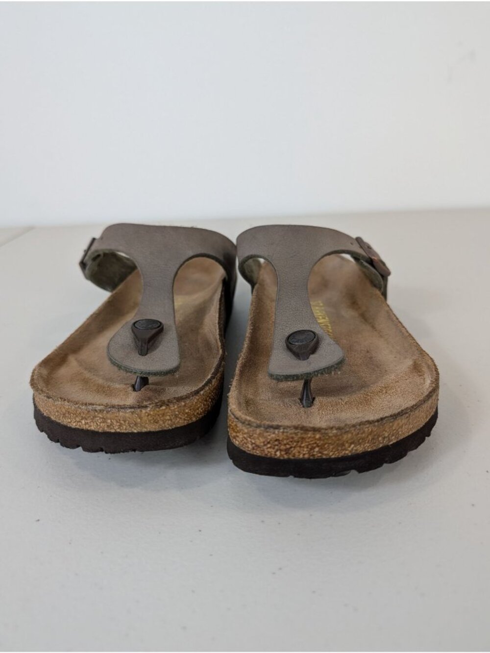 Birkenstock Gizeh Thong Sandals in gray color women's size 6